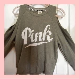 *vs pink* cold shoulder sweater